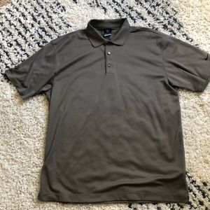 Nike FIT DRY brown taupe golf polo men’s Large